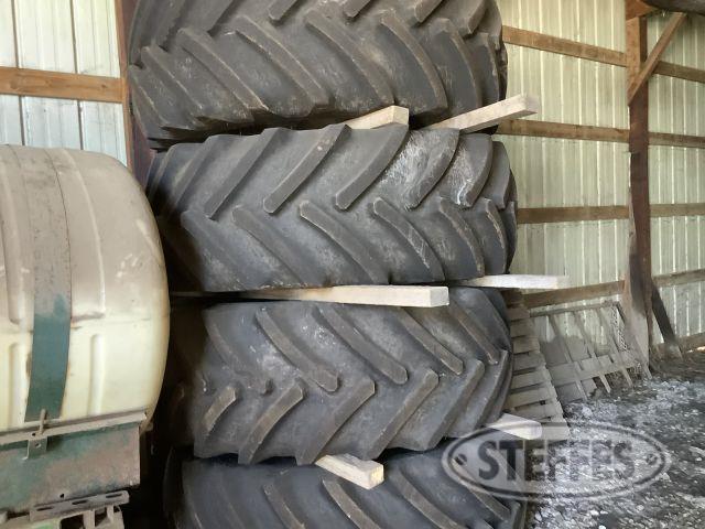 (4) 650/65R38 Floater Tires and Rims